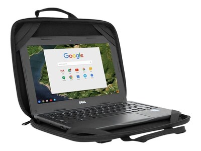 Targus Work-In Essentials Polyurethane Laptop Sleeve for 11.6" Laptops, Black/Grey (TED006GL)