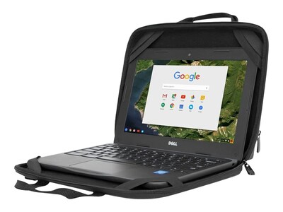 Targus Work-In Essentials Polyurethane Laptop Sleeve for 11.6" Laptops, Black/Grey (TED006GL)