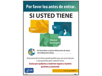 National Marker Poster, Please Read Before Entering, 24 x 18, Multicolor (PST143SP)