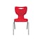 MooreCo Hierarchy 4-Leg Plastic School Chair, Red (53318-1-RED-NA-CH)