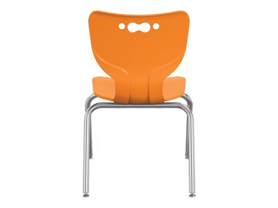 MooreCo Hierarchy 4-Leg Plastic School Chair, Orange (53318-1-ORANGE-NA-CH)