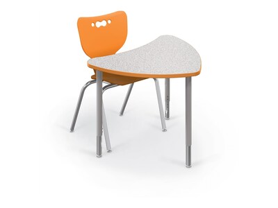 MooreCo Hierarchy 4-Leg Plastic School Chair, Orange (53318-1-ORANGE-NA-CH)