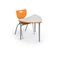 MooreCo Hierarchy 4-Leg Plastic School Chair, Orange (53318-1-ORANGE-NA-CH)