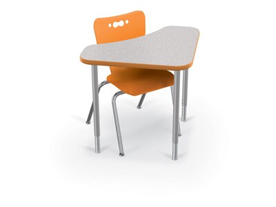 MooreCo Hierarchy 4-Leg Plastic School Chair, Orange (53318-1-ORANGE-NA-CH)