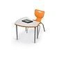 MooreCo Hierarchy 4-Leg Plastic School Chair, Orange (53318-1-ORANGE-NA-CH)