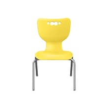 MooreCo Hierarchy 4-Leg Plastic School Chair Yellow (53318-1-YELLOW-NA-CH)