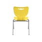 MooreCo Hierarchy 4-Leg Plastic School Chair Yellow (53318-1-YELLOW-NA-CH)