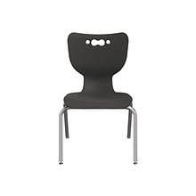 MooreCo Hierarchy 4-Leg Plastic School Chair, Black (53316-1-BLACK-NA-CH)