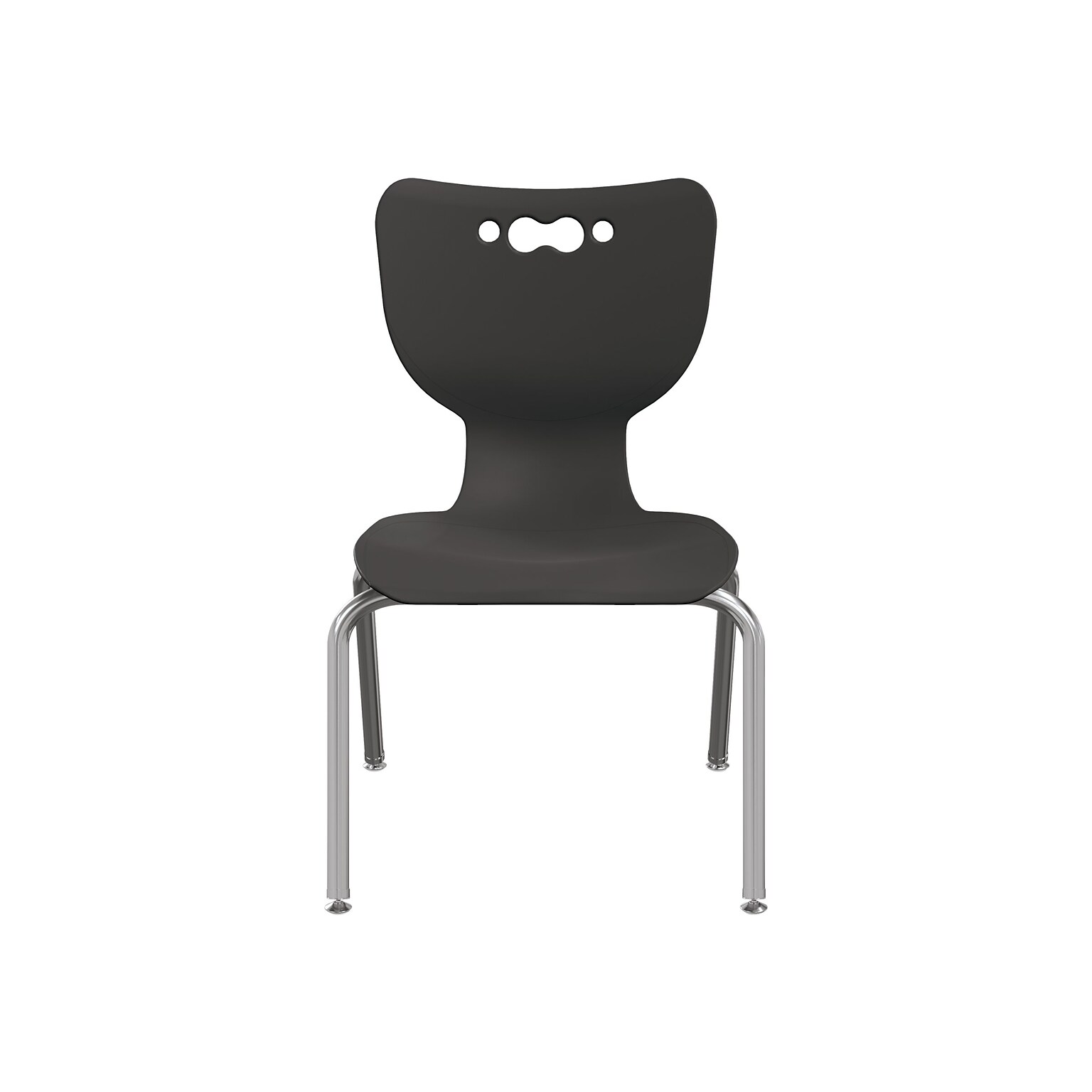 MooreCo Hierarchy 4-Leg Plastic School Chair, Black (53316-1-BLACK-NA-CH)