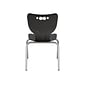 MooreCo Hierarchy 4-Leg Plastic School Chair, Black (53316-1-BLACK-NA-CH)