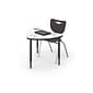 MooreCo Hierarchy 4-Leg Plastic School Chair, Black (53316-1-BLACK-NA-CH)