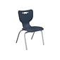 MooreCo Hierarchy 4-Leg Plastic School Chair, Midnight Navy (53318-1-NAVY-NA-CH)