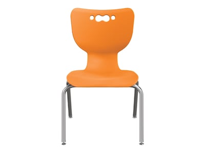 MooreCo Hierarchy 4-Leg Plastic School Chair, Orange (53316-1-ORANGE-NA-CH)