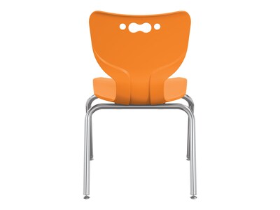 MooreCo Hierarchy 4-Leg Plastic School Chair, Orange (53316-1-ORANGE-NA-CH)