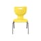 MooreCo Hierarchy 4-Leg Plastic School Chair, Yellow (53316-1-YELLOW-NA-CH)