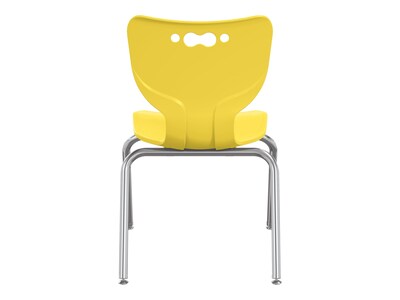 MooreCo Hierarchy 4-Leg Plastic School Chair, Yellow (53316-1-YELLOW-NA-CH)