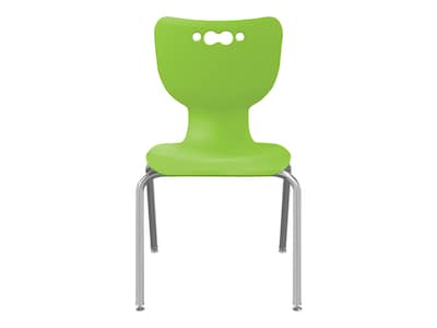 MooreCo Hierarchy 4-Leg Plastic School Chair, Green (53316-1-GREEN-NA-CH)