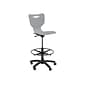 MooreCo Hierarchy 5-Star Plastic School Chair, Cool Gray (53512-GREY-NA-HC)