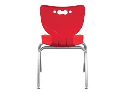 MooreCo Hierarchy 4-Leg Plastic School Chair, Red (53316-1-RED-NA-CH)
