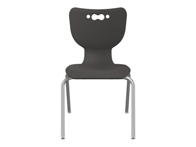 MooreCo Hierarchy 4-Leg Plastic School Chair, Black (53318-1-BLACK-NA-CH)