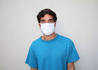 ATA Reusable SILVADUR™ 930 FLEX Anti-Microbial Cloth Face Masks, 3-Ply, Adults, Cotton, White, 10 /Pack (MK100SS-11)