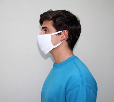 ATA Reusable SILVADUR™ 930 FLEX Anti-Microbial Cloth Face Masks, 3-Ply, Adults, Cotton, White, 10 /Pack (MK100SS-11)