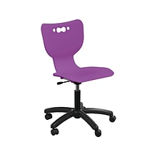 MooreCo Hierarchy 5-Star Plastic School Chair, Purple (53512-PURPLE-NA-HC)