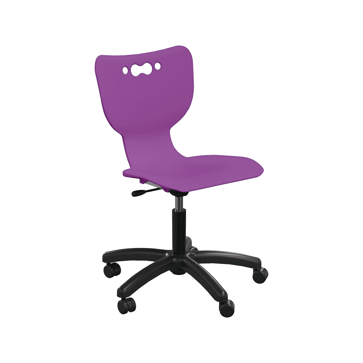 MooreCo Hierarchy 5-Star Plastic School Chair, Purple (53512-PURPLE-NA-HC)