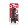 Sharpie S-Gel Retractable Gel Pen, Bold Point, Black Ink, 4/Pack (2096155)