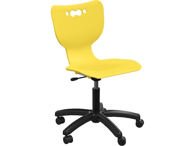 MooreCo Hierarchy 5-Star Plastic School Chair, Yellow (53512-YELLOW-NA-HC)