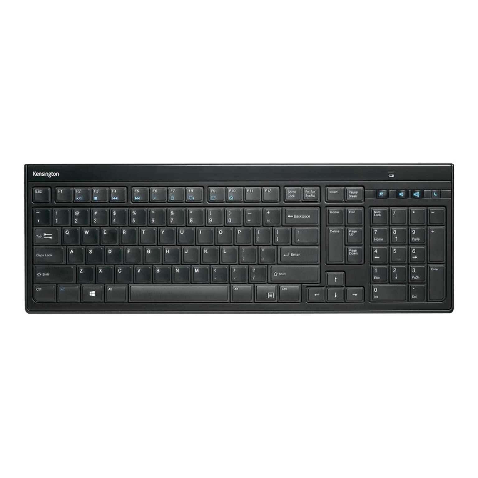 Kensington SlimType Wireless Keyboard, Black (K72344US)