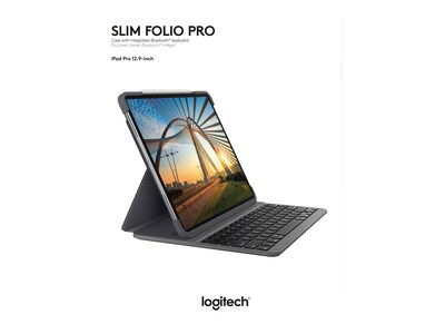 Logitech 920-009703 Folio for 12.9" iPad Pro, Graphite