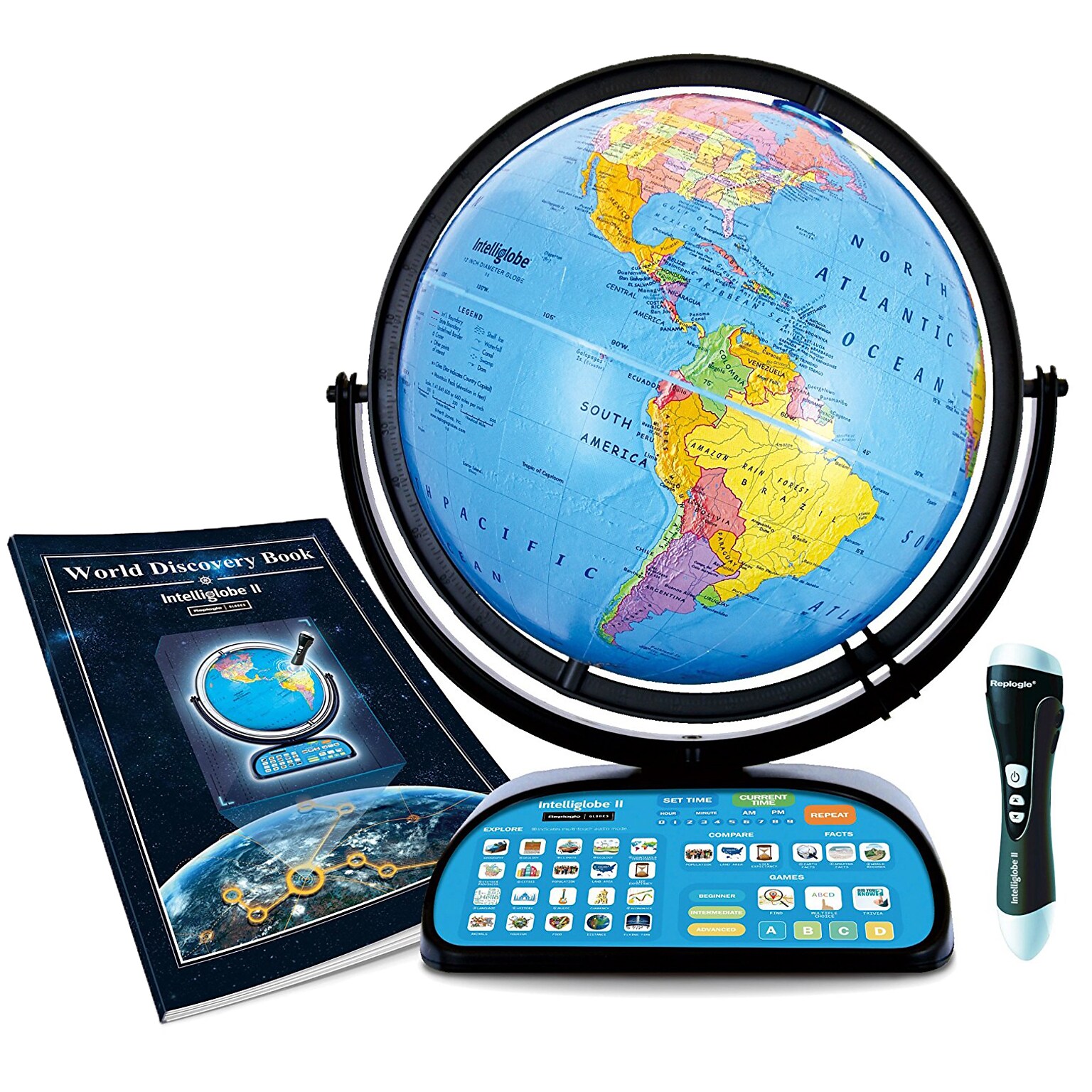 Replogle Globes Intelliglobe II 12 Dia. Deluxe Interactive Globe  (RE-39871)