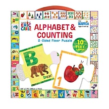 Briarpatch The World of Eric Carle Alphabet & Counting 2-Sided Floor Puzzle, Grades PreK + (UG-33835