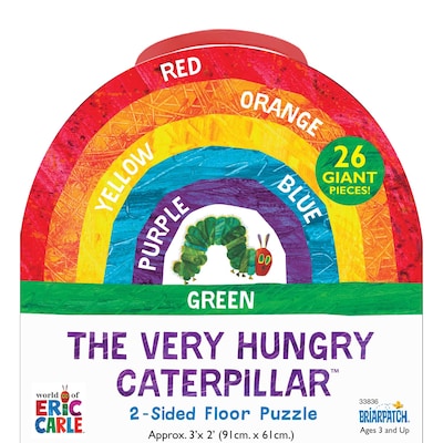 Briarpatch The World of Eric Carle The Very Hungry Caterpillar 2-Sided Floor Puzzle, Grades PreK + (