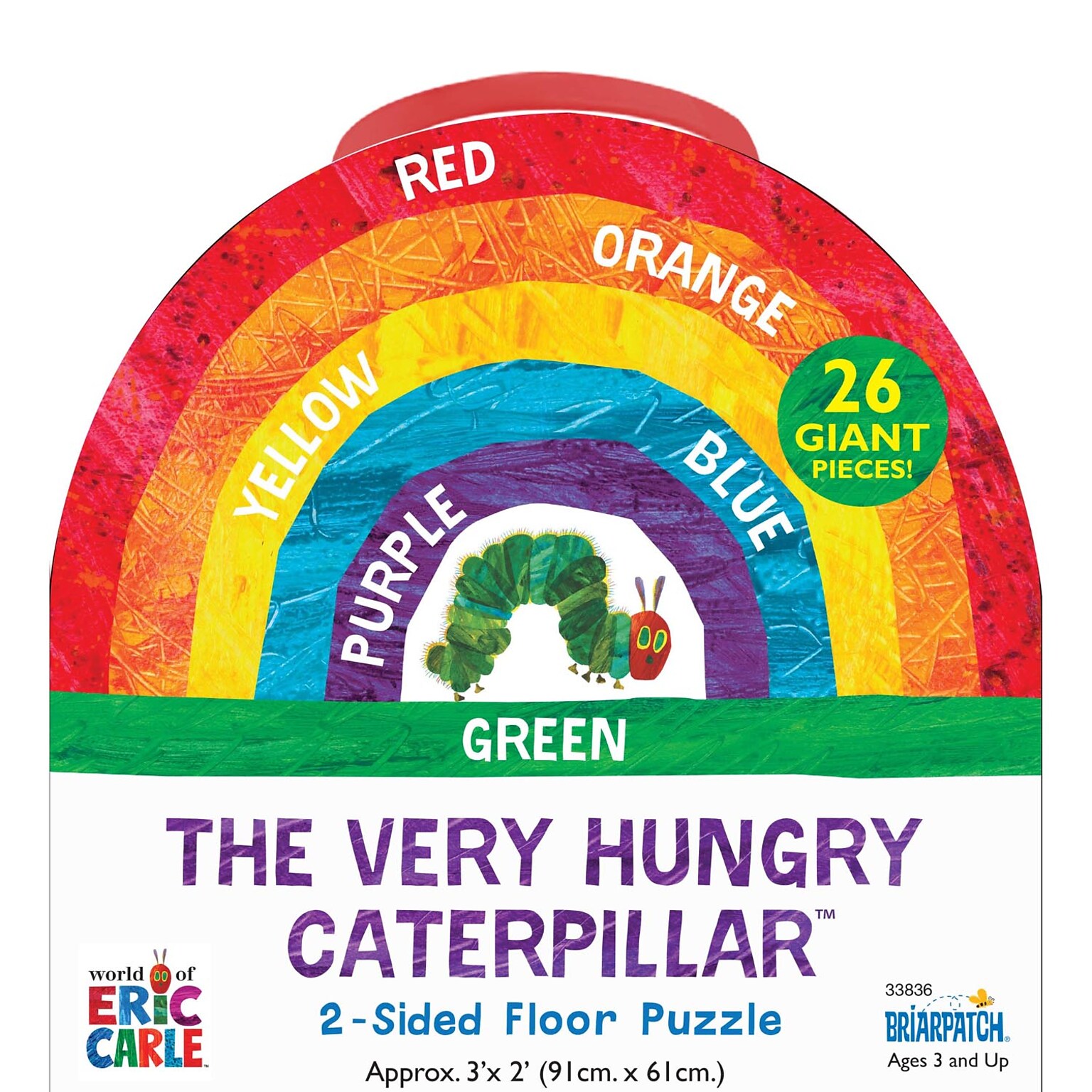 Briarpatch The World of Eric Carle The Very Hungry Caterpillar 2-Sided Floor Puzzle, Grades PreK + (UG-33836)