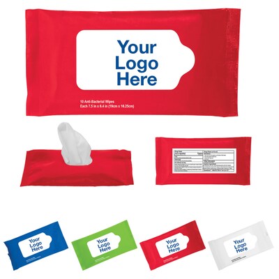 Custom Sanitizer Wipes In Pouch