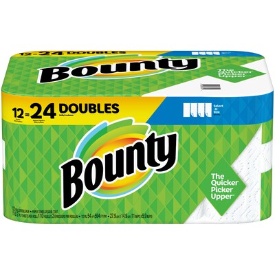 Bounty Select-A-Size Paper Towel, 2-Ply, 110 Sheets/Roll, 12 Rolls/Pack (76209)