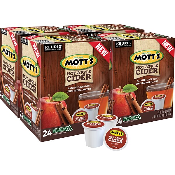 Motts Apple Cider Seasonal, Keurig® K-Cup® Pods, 96/Carton (386040)