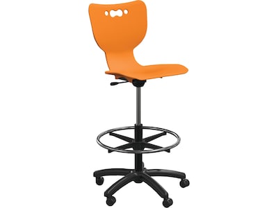 MooreCo Hierarchy 5-Star Plastic School Chair, Orange (53512-ORANGE-NA-HC)