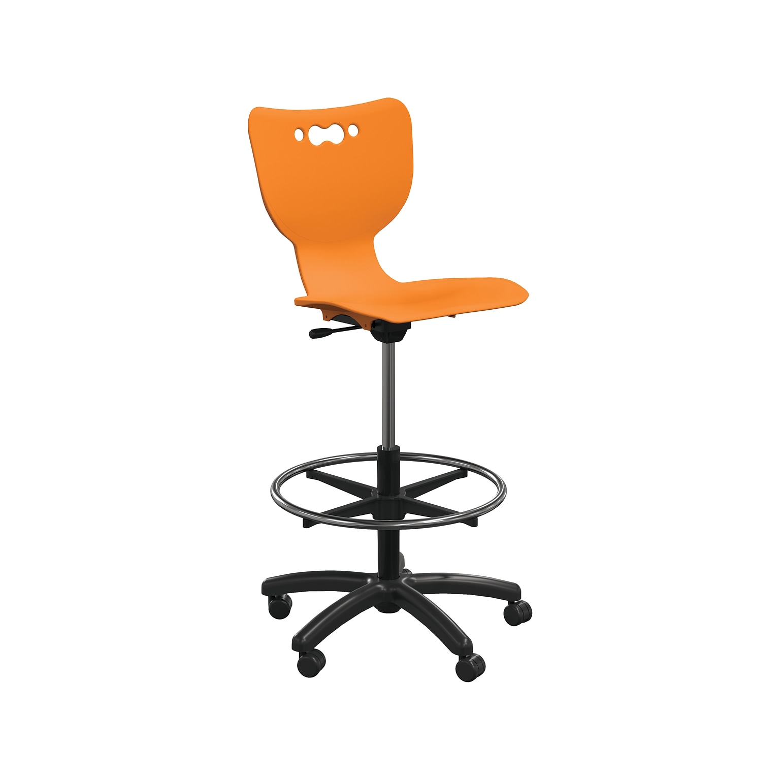 MooreCo Hierarchy 5-Star Plastic School Chair, Orange (53512-ORANGE-NA-HC)