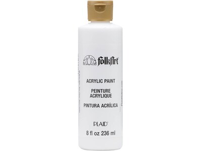 Plaid FolkArt Washable Acrylic Paint, Wicker White, 8 oz. (987)
