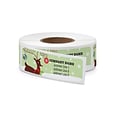 Rolled Address Label, 2 1/2 x 3/4 Rectangle, White Gloss, Full Color, 250 Labels, 1/Roll