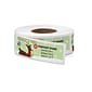 Rolled Address Label, 2 1/2" x 3/4" Rectangle, White Gloss, Full Color, 250 Labels, 1/Roll