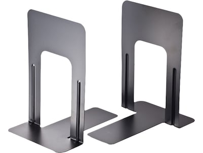 Officemate Steel Book Ends, 9H, Black (OIC93051)