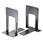 Officemate Steel Book Ends, 9"H, Black (OIC93051)