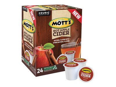 Mott's Hot Apple Cider, 0.79 oz. Keurig K-Cup Pods, 24/Box (386040)
