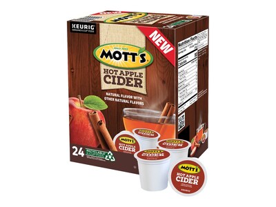 Mott's Hot Apple Cider, 0.79 oz. Keurig K-Cup Pods, 24/Box (386040)