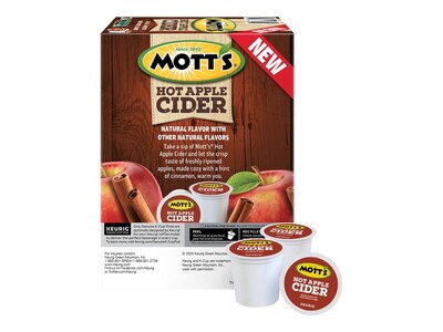 Mott's Hot Apple Cider, 0.79 oz. Keurig K-Cup Pods, 24/Box (386040)