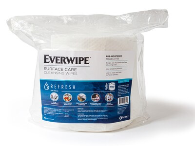 Everwipe Cleaning and Deodorizing Wipes, 900/Bag, 4 Bags/Carton 3600 Pieces/Carton (11100)